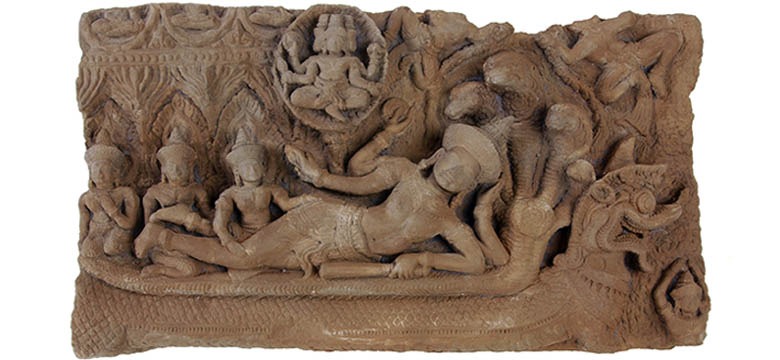 fondation-baur-sculpture-vishnu-endormi